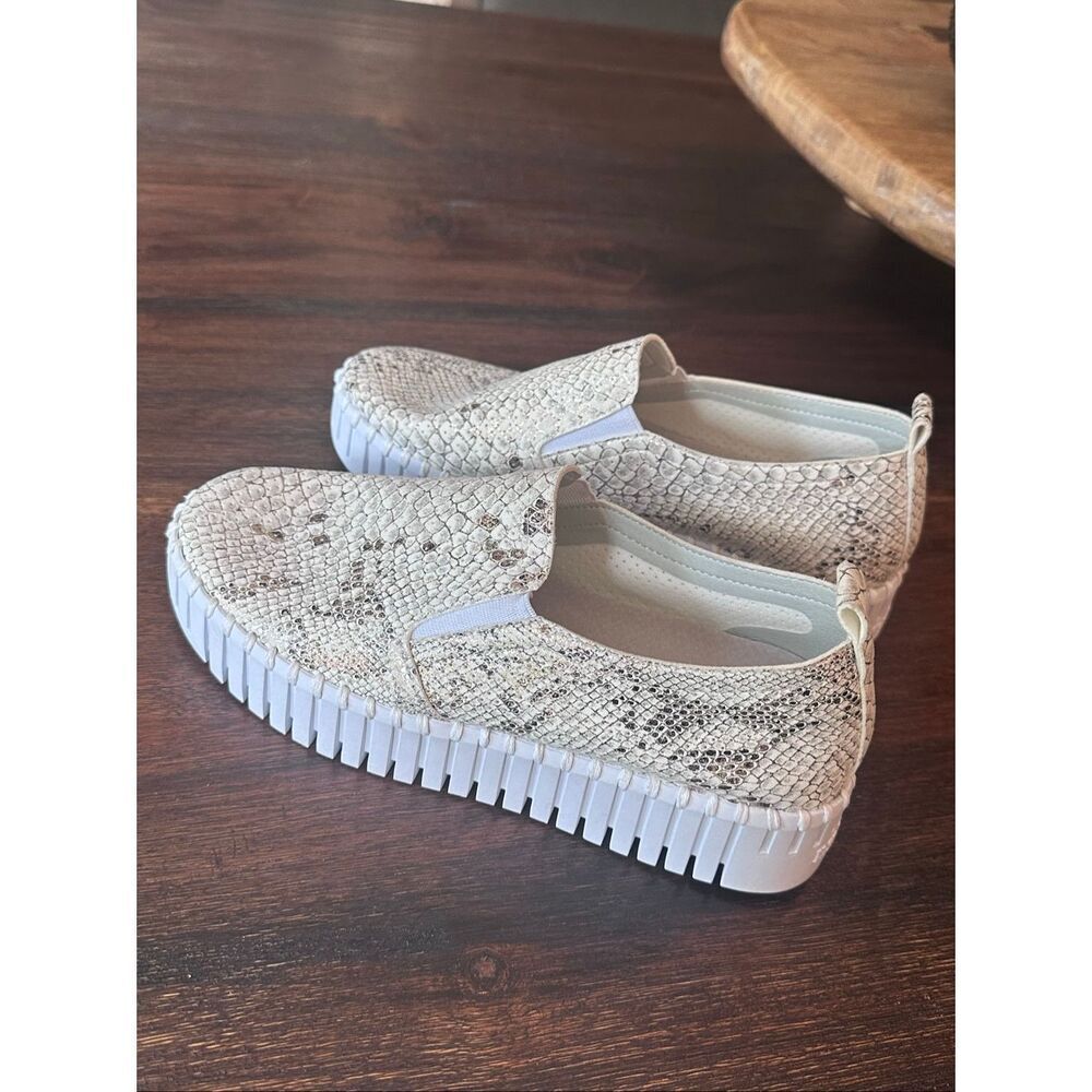 Ilse Jacobsen Tulip Platform Sneaker in metallic snakeskin - Picture 3 of 6